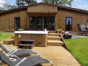 Ash Lodge Ash view Luxury hot tub holidays in Wales