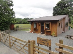 Sycamore Lodge entrance - Lon Lodges, Rhayader, Powys, Mid Wales