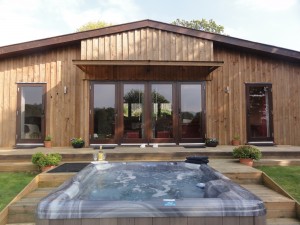 Luxury Wales lodges complete with hot tubs